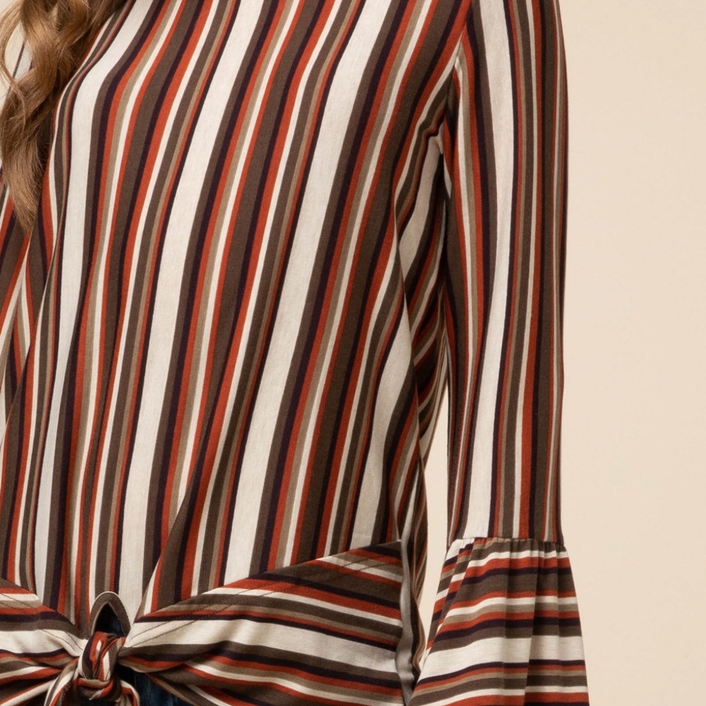 Striped Round-Neck Top - Picture 5 of 5